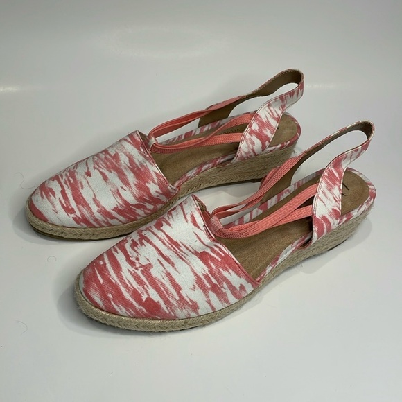Life Stride Shoes - LifeStride Velocity 2.0 Katrina 2 Wedge Espadrille Sandal Pink Women Sz 9.5 NWOT